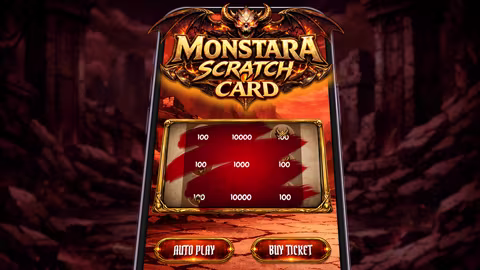 Monstara scratch card art