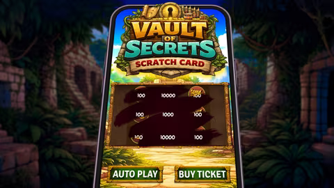 Vault of Secrets scratch card art