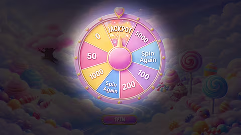 Sweetopia Quest wheel game art